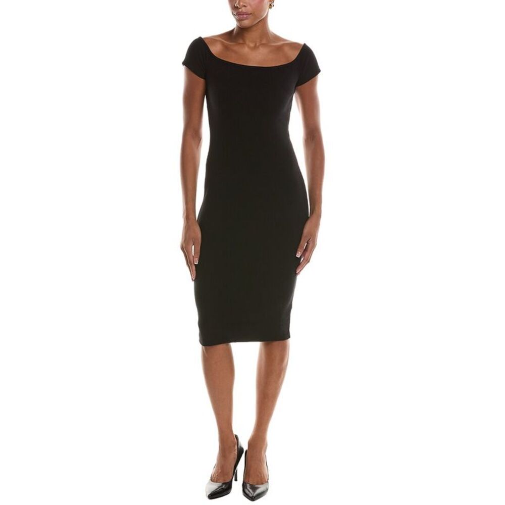 L’Agence Womens Yazzy Ss Off-Shoulder Midi Dress